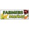 Signmission FARMERS MARKET BANNER SIGN produce fruit vegetables fresh tomatoes B-72 Farmers Market - alternate 1